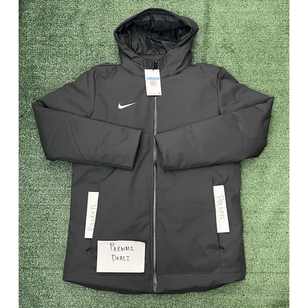 Nike 550 Duck Down Parka Jacket Football NFL Issued Grey Men's Medium DJ6526-060
